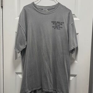 Vintage comfort colors T Shirt Hog’s Breath Saloon Key West FL Size L Large Gray
